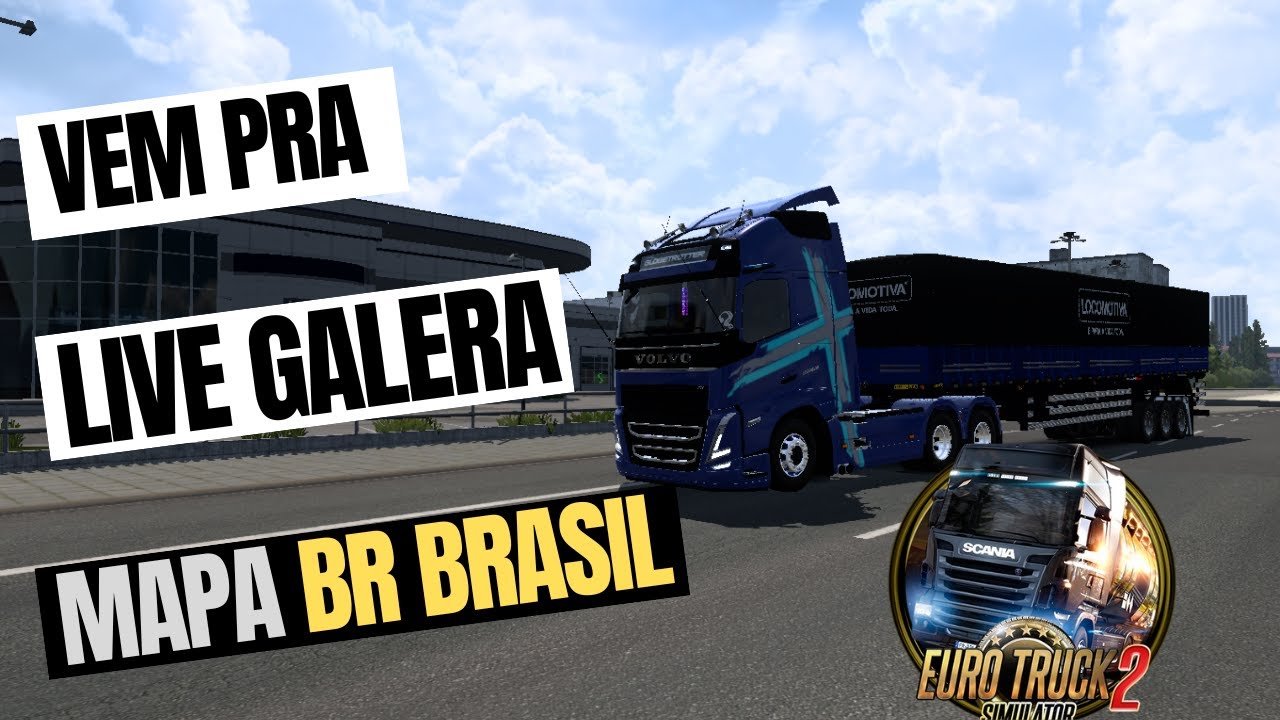 ETS2 com mods grátis no mapa BR BRASIL SIMULANDO O HORARIO #eurotrucksimulator2 #comboio #ets2