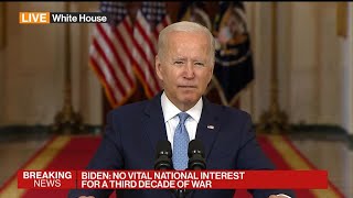 Biden Defends Afghan Exit: 'It Was Time to End This War'