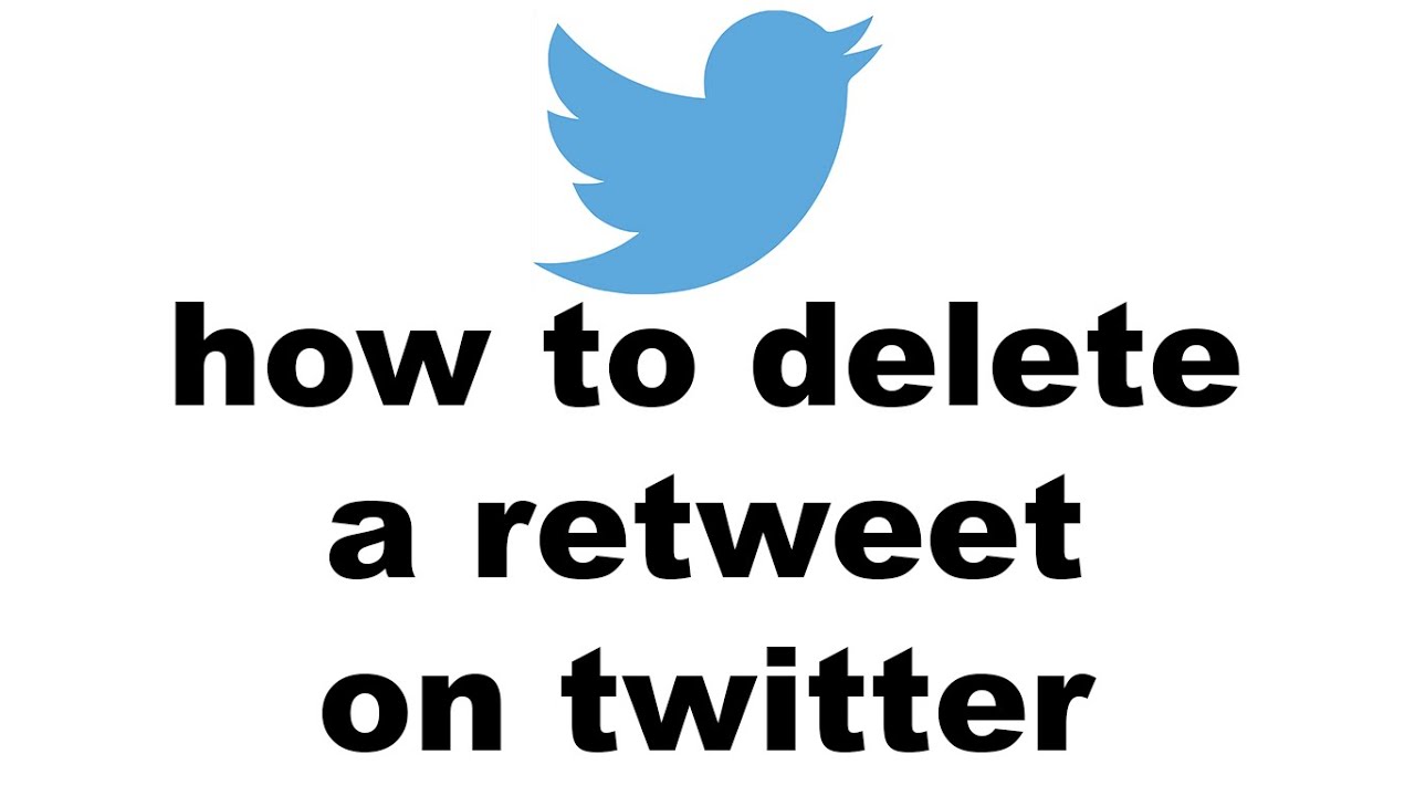 how to delete a retweet on twitter