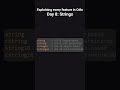 Every Odin Feature: Day 8: Strings #programming #odinlang #lowlevel