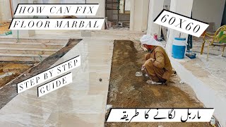 "Mastering Marble Installation: Step-by-Step Guide for Laying 60x60 cm Tiles | Ultimate Flooring