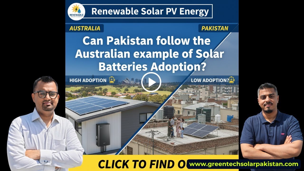 Can Pakistan follow the Australian example of Solar Batteries Adoption?
