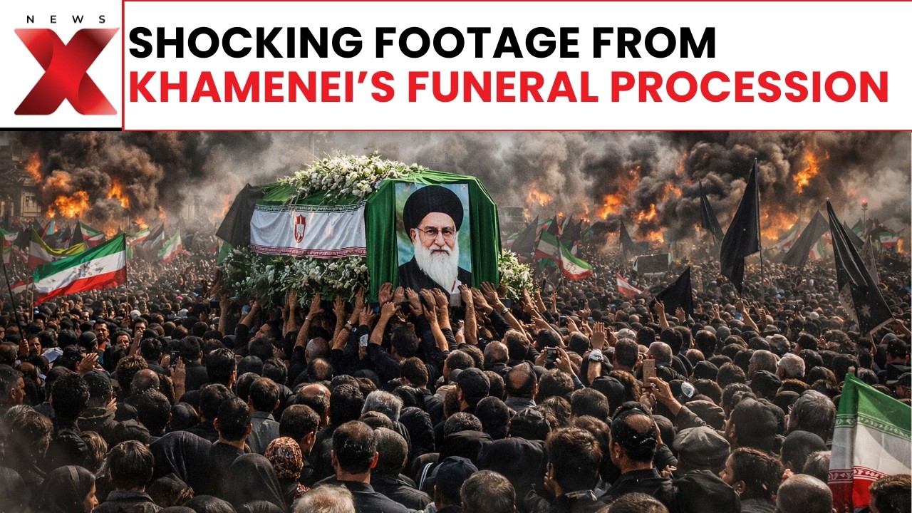 Khamenei funeral | Protesters Hold Symbolic Funeral For Khamenei In Iraq’s Najaf City |