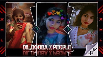 "DIL DOOBA X PEOPLE" trending alight motion video edit xml by @rajdep_official_007