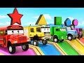 Baby Shark + Wheels On the Bus song - Changing wheels to molds - Baby Nursery Rhymes & Kids Songs