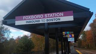 The (New) Foxboro MBTA station before Commuter Rail service starts