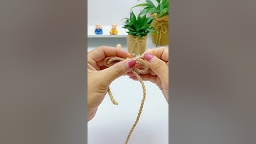 handmade beautiful bow with a rope #diy #crafts