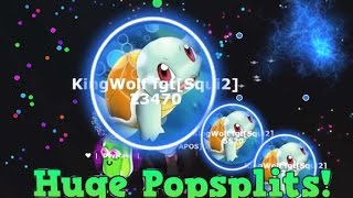 Gota.io *BIGGEST* same size one piece pushsplit?!? // Huge Popsplits!