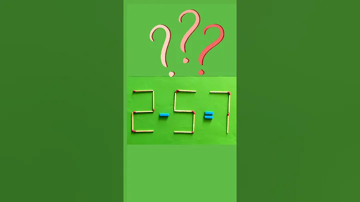 Move 2 stick to make the equation correct | Matchstick puzzle 2-5=7#puzzles #matches #riddles