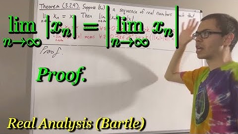 If lim(xn) = x, then lim(|xn|) = |x| (Proof) [ILIEKMATHPHYSICS]