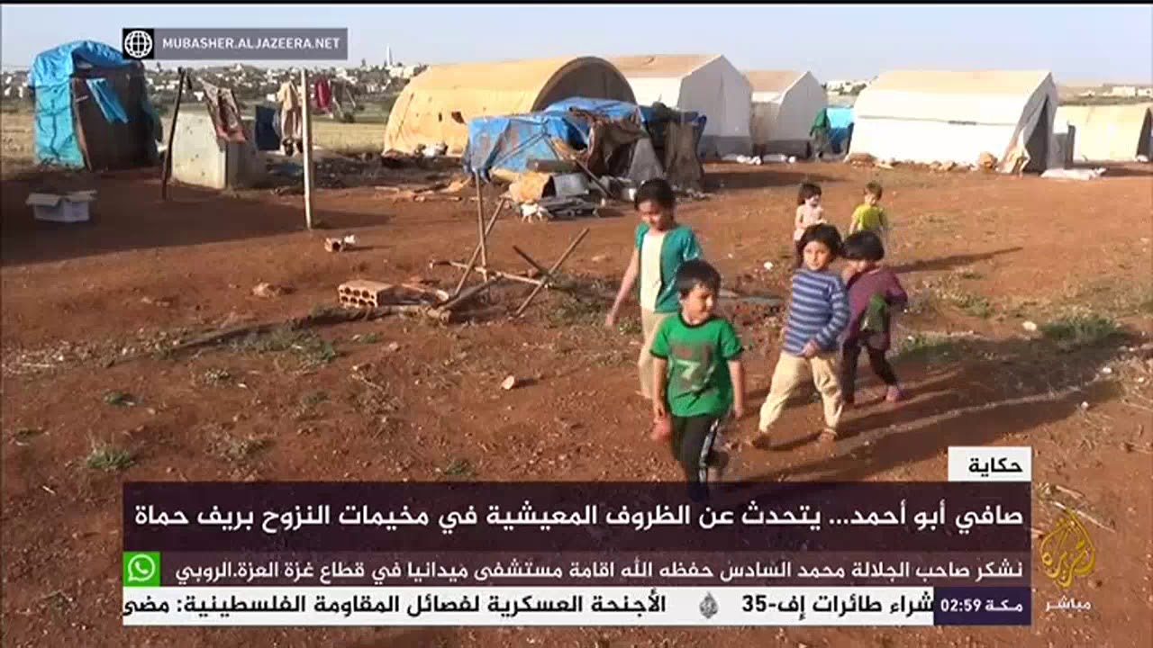 حكاية .. صافي أبو أحمد .. يتحدث عن الظروف المعيشية في مخيمات النزوح بريف حماة