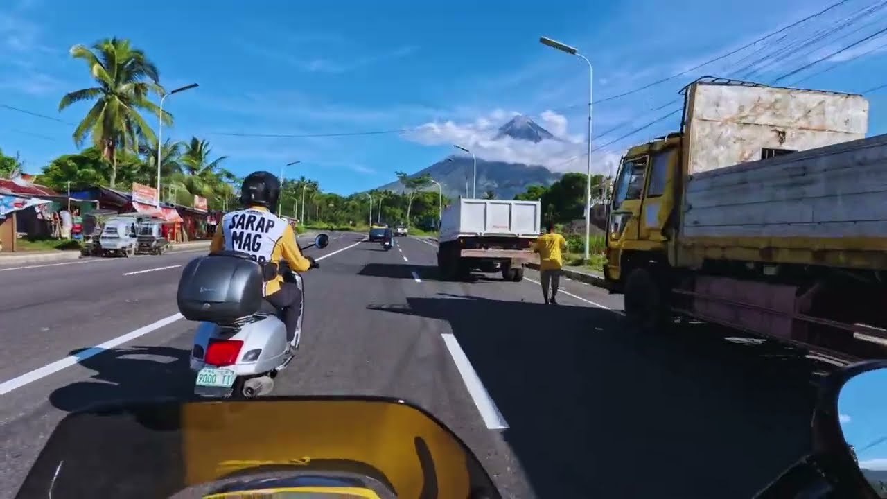 VESPA RIDE POV: Passing through the Camalig Bypass Road from Daraga in Albay, Bicol Region