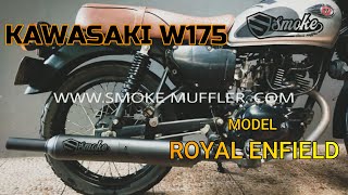 knalpot kawasaki w175 custom model royal enfield