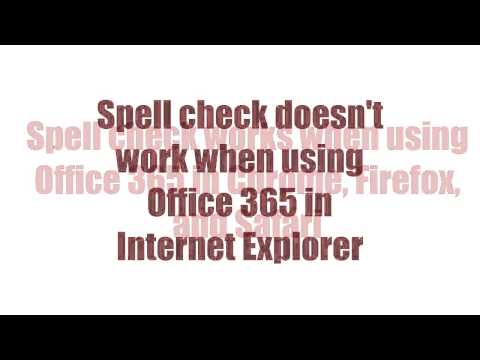 Office 365 Spell Check