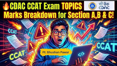 CDAC CCAT 2026 TOPICS  | Section A,B & C Marks Breakdown | CDAC Exam Syllabus Full Guide 2026