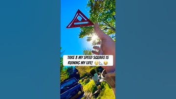 My Tactical Speed Square is ruining my life! 😅 #shorts #skills #fyp #tricks #fail #funny #humor