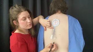 Back Exam & Posture Fixing - Real Person ASMR
