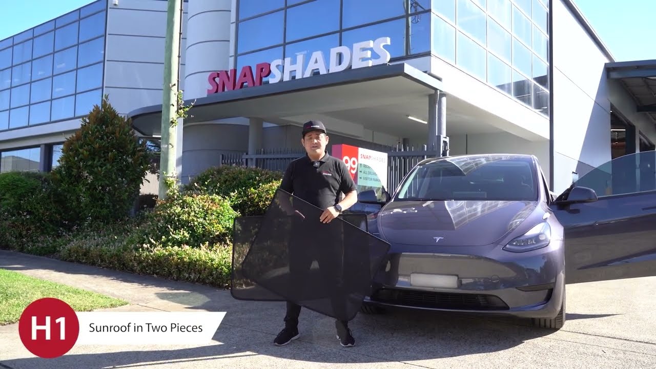 Snap Shades Installation Instruction H1, Sunroof in two pieces