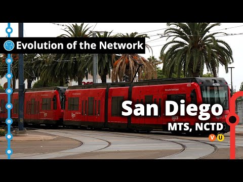 Vídeo: Línies i parades de tramvia de San Diego
