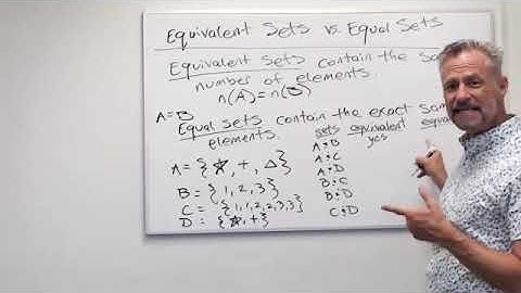 Equivalent versus Equal Sets (2.1d)