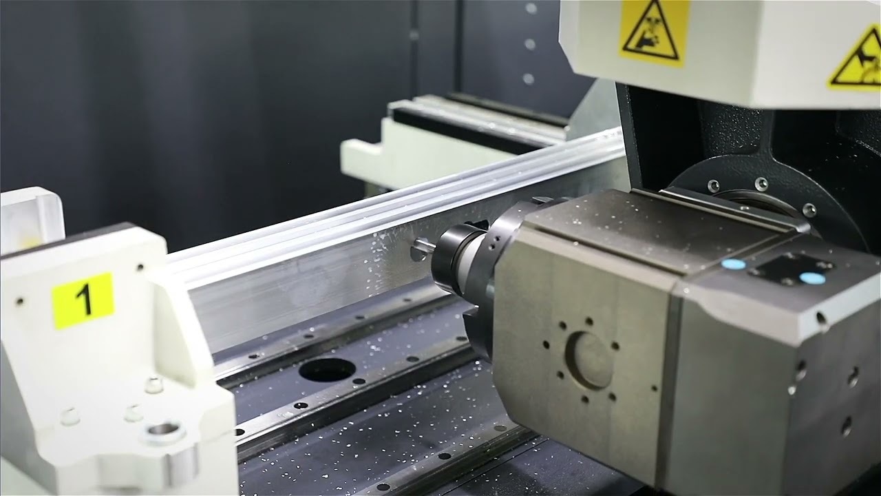 GARNET XS4- CNC Profile Machining Center ( 4 Axis) - YouTube