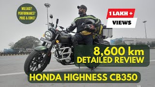 Honda Highness CB350 8600 km detailed review! #highness #bikereview #ghumakkadbhatia