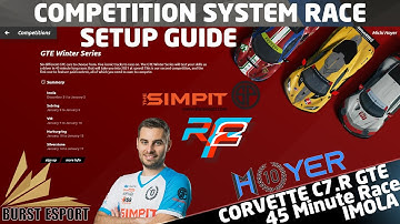 NEW GTE Winter Series on rFactor 2 Competition System - Setup Guide and Race at Imola