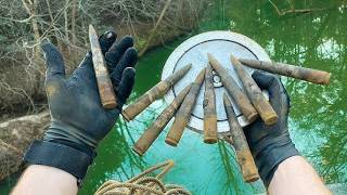 ENCONTREI UMA ARMA com PESCA MAGNÉTICA