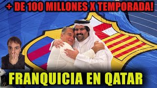 EL BARÇA RECIBIRIA MAS DE 100 MILLONES POR TEMPORADA POR TENER UNA FRANQUICIA EN QATAR.