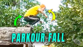 Guy's Miscalculated Parkour Landing Leads to His Bush Tumble