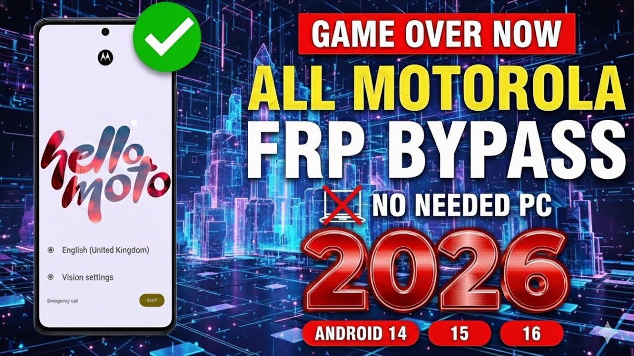📲 All Moto / Motorola FRP Bypass Without PC ✅ | Android 15/16 | 100% Working | 2026 no PC