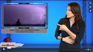 More than 1,000 lightning strikes in Washington State (9.8.19)