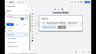 Pipedrive Cards setup in Miro screenshot 3