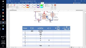 Rankine Regeneration Example Video