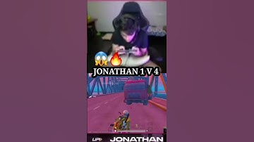 😱🔥 JONATHAN 1 V 4 CLUTCH GOD SPRAY GOD #shorts #jonathan #spray #god #BGMI