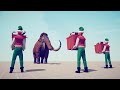 3x PRESENT ELVES vs EVERY UNIT - Totally Accurate Battle Simulator TABS