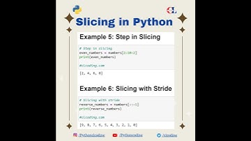Slicing in Python