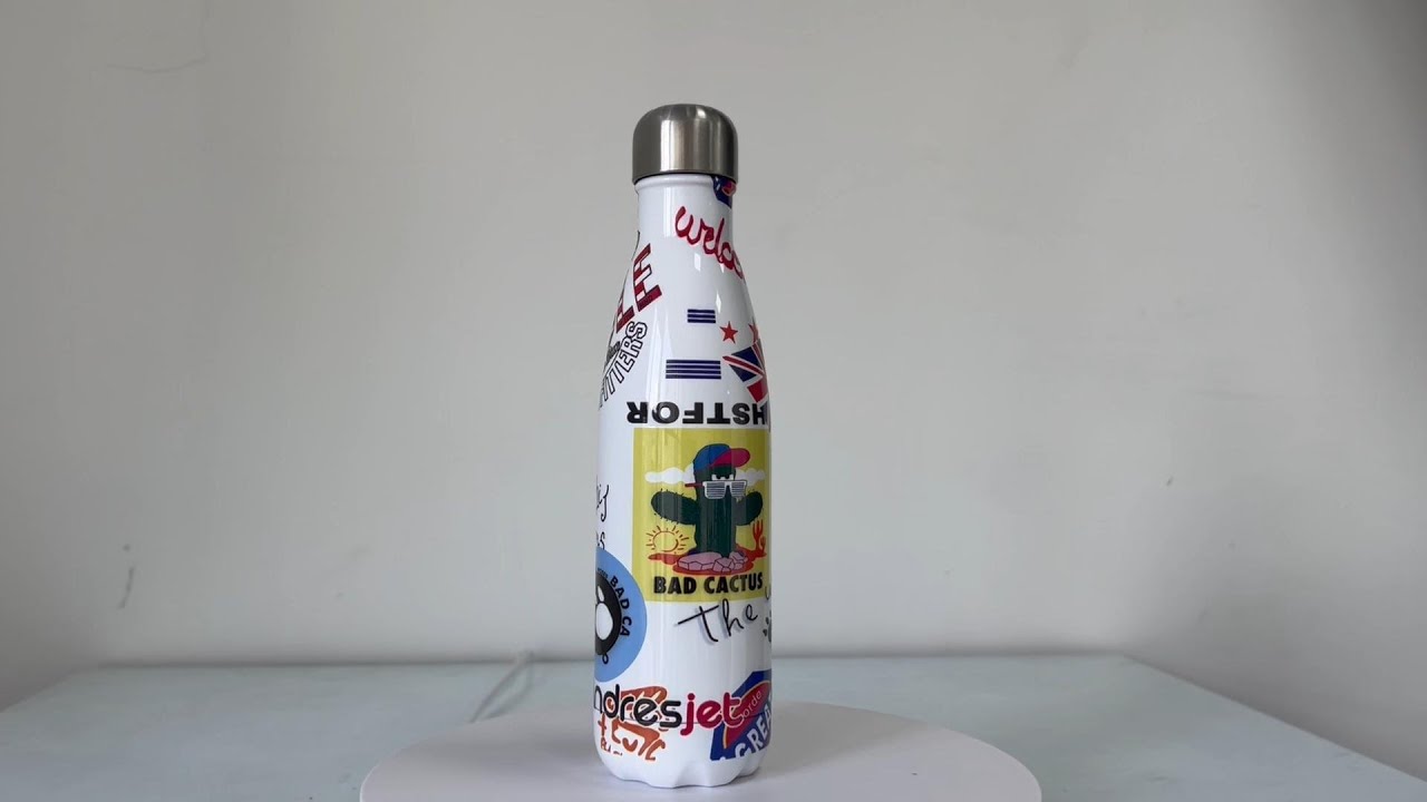 12oz / 360ml Gredient color Stainless steel drinkware cola bottle