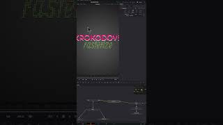 DaVinci Resolve - Krokodove Rasterize - Fusion #shorts @ChromeLion