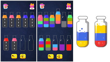 Soda Water Color Sort Puzzle Gameplay 9 , Android Games ios Walkthrough Simulator Think Brain
