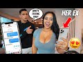 TEXTING MY GIRLFRIEND AS IF I&#39;M HER EX!! *LOYALTY TEST*