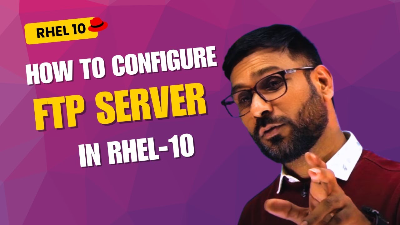 FTP Server Configuration in RHEL 10 | Step-by-Step vsftpd Setup in Hindi
