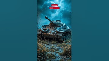 Nature Exploration | Abandoned Tiger Tank Scenery | Cloudy Weather #trending #shorts #ai #abandoned