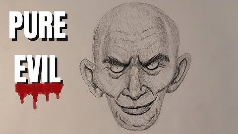 How to Draw an Evil Villain Face from Imagination | Dark Fantasy 
