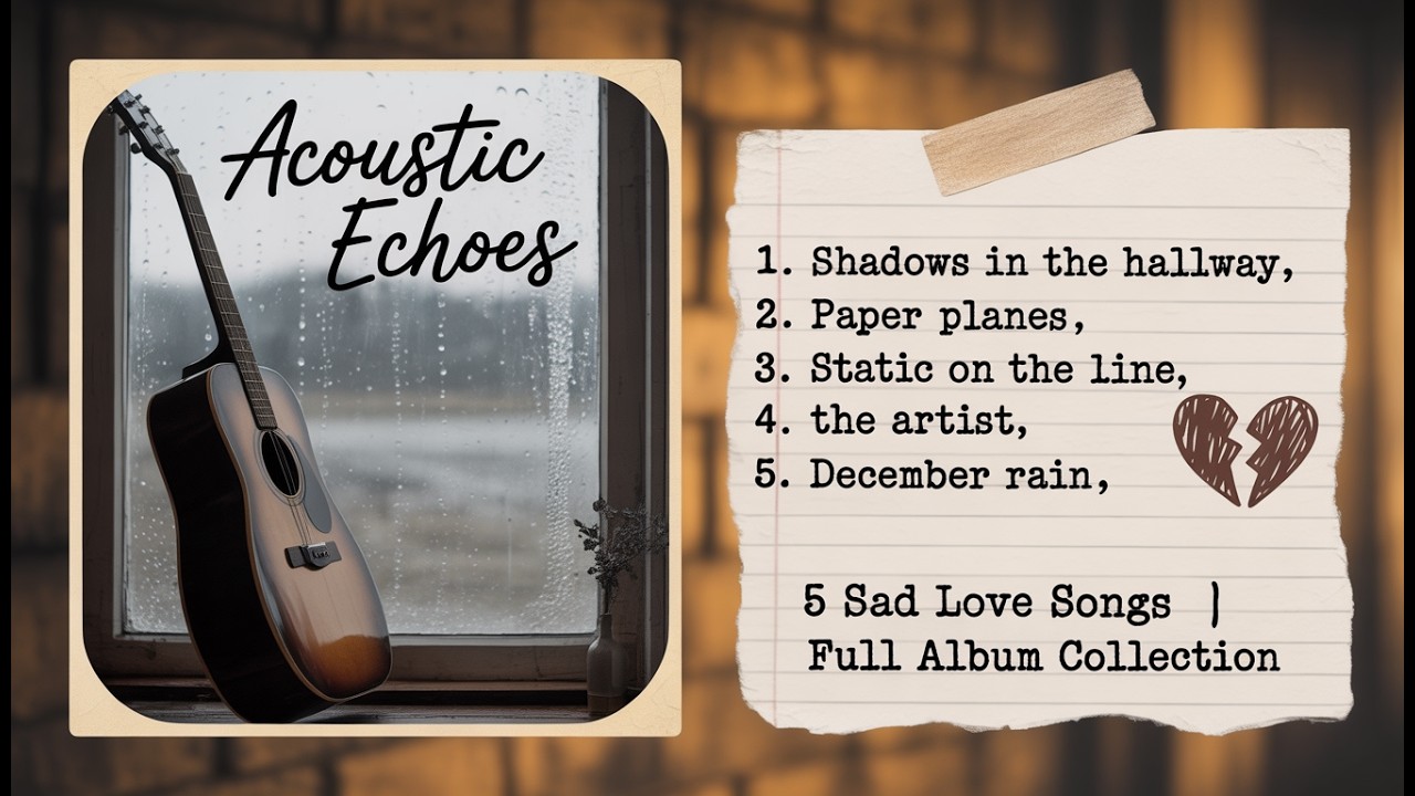 Acoustic Echoes - 5 Sad Love Songs (Full Album) 💔