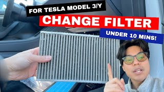 How to Replace Tesla Model 3/Y air filters fast!