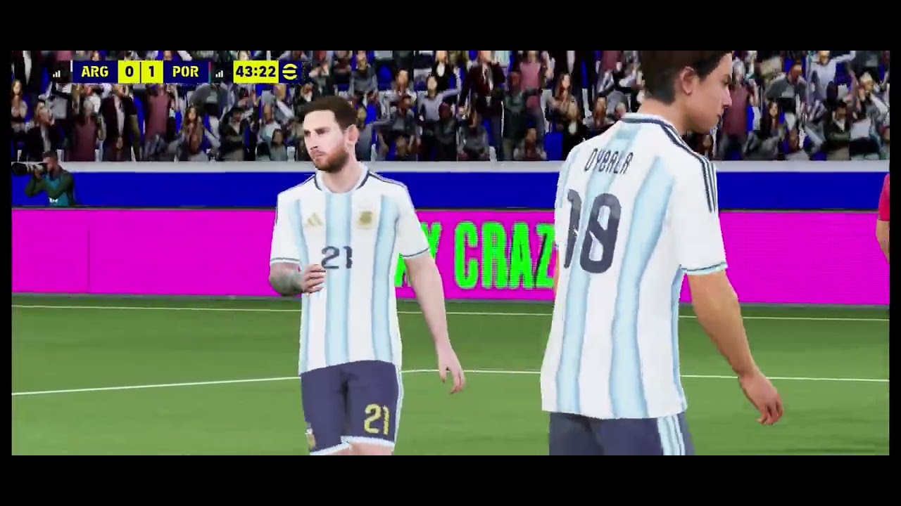 Portugal vs Argentina efootball 