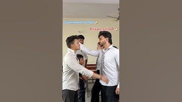 Private school vs government school 😂 comment check kro #chetanthebackbencher #chetannn026 #comedy