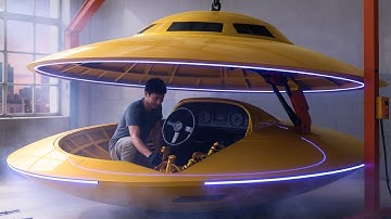 Man bouwt zelf een UFO-boot met automotor van begin tot eind door @Mr_Ho