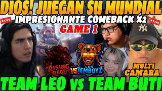 😲Impresionante COMEBACK x2! Team LEO vs Team BUTI GAME 1😲| No lo PUEDEN CREER, Previas al COLISEO😲